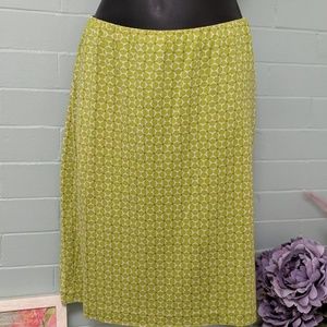 Tibi silk pull on skirt 10